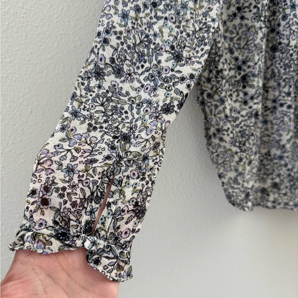 Free People Floral Smocked Blouse - Picture 3 of 7